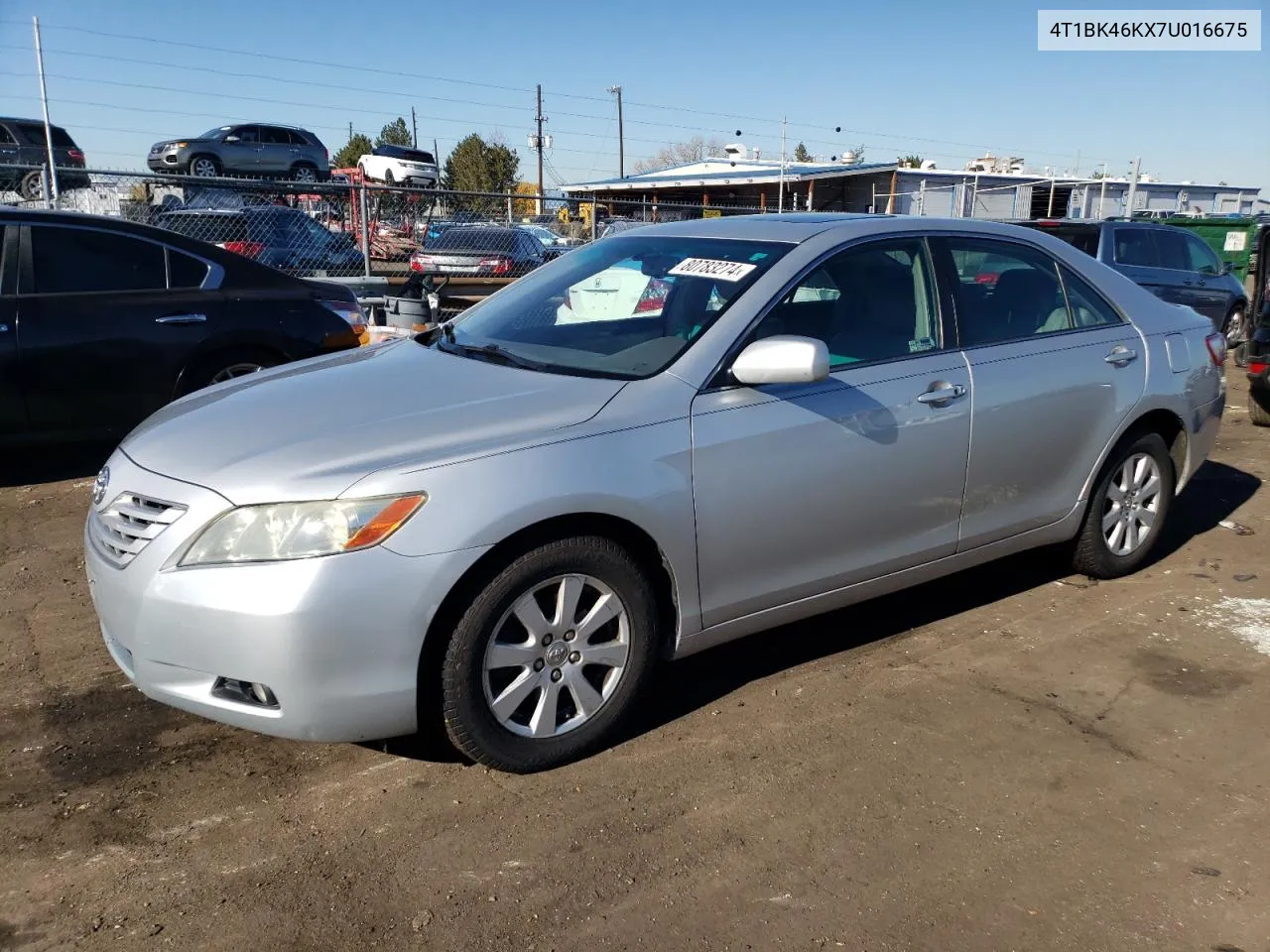 2007 Toyota Camry Le VIN: 4T1BK46KX7U016675 Lot: 80783274