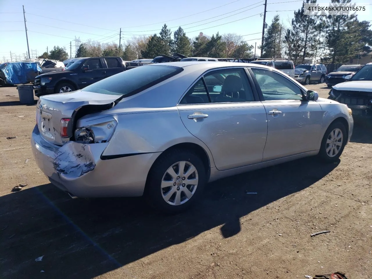 2007 Toyota Camry Le VIN: 4T1BK46KX7U016675 Lot: 80783274