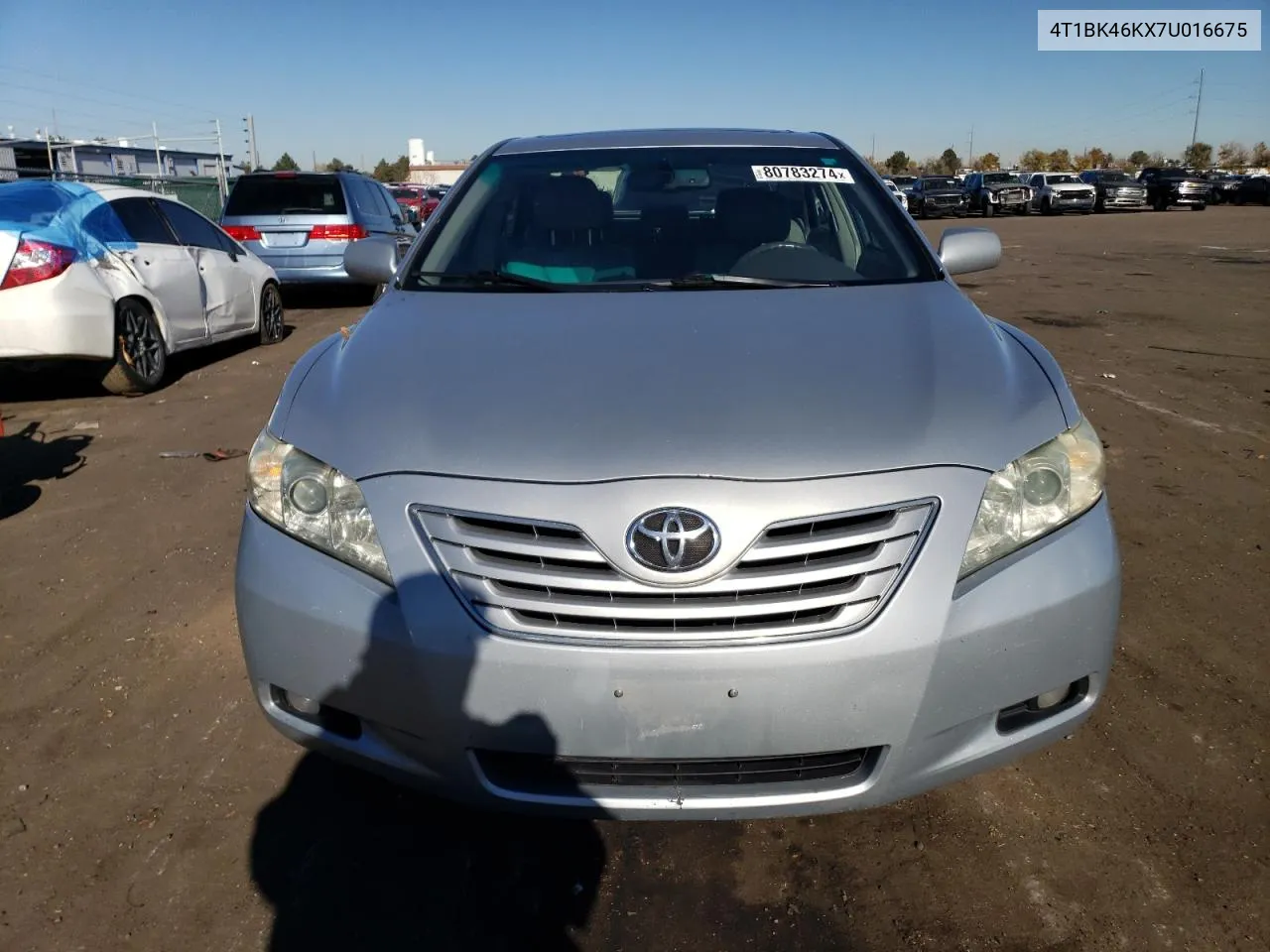 2007 Toyota Camry Le VIN: 4T1BK46KX7U016675 Lot: 80783274