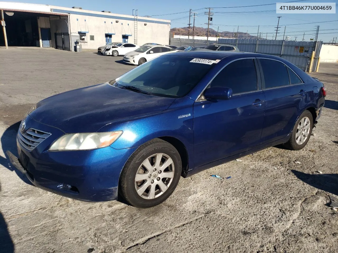 2007 Toyota Camry Hybrid VIN: 4T1BB46K77U004659 Lot: 80923174