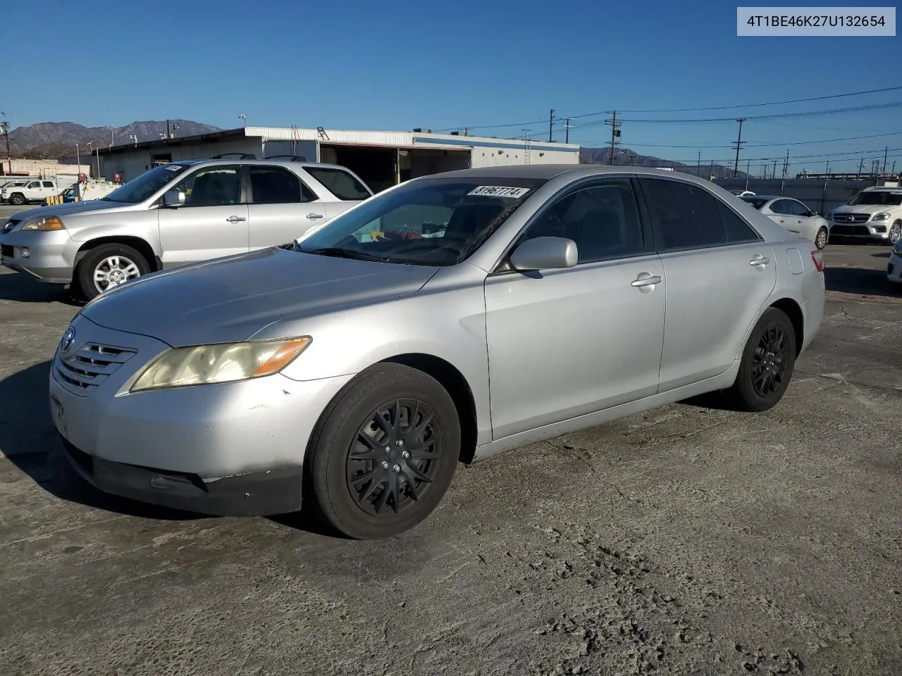 2007 Toyota Camry Ce VIN: 4T1BE46K27U132654 Lot: 81967774