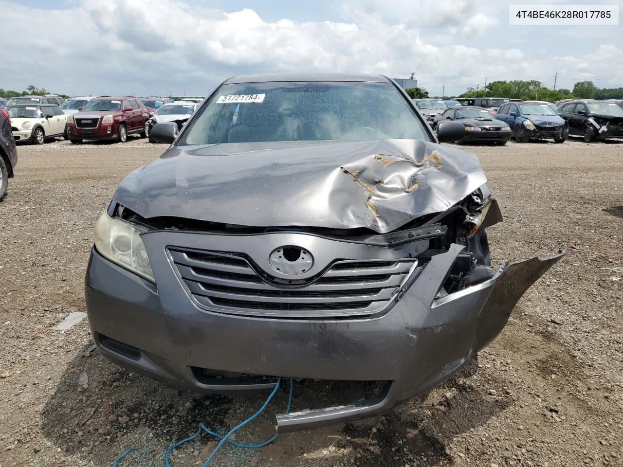 2008 Toyota Camry Ce VIN: 4T4BE46K28R017785 Lot: 51721784