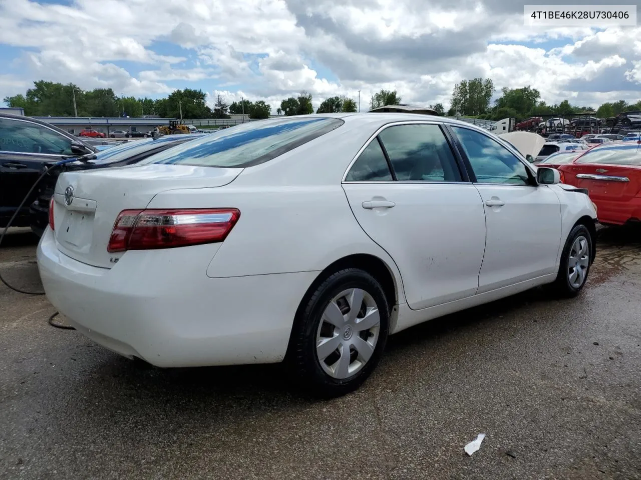 2008 Toyota Camry Ce VIN: 4T1BE46K28U730406 Lot: 52891444