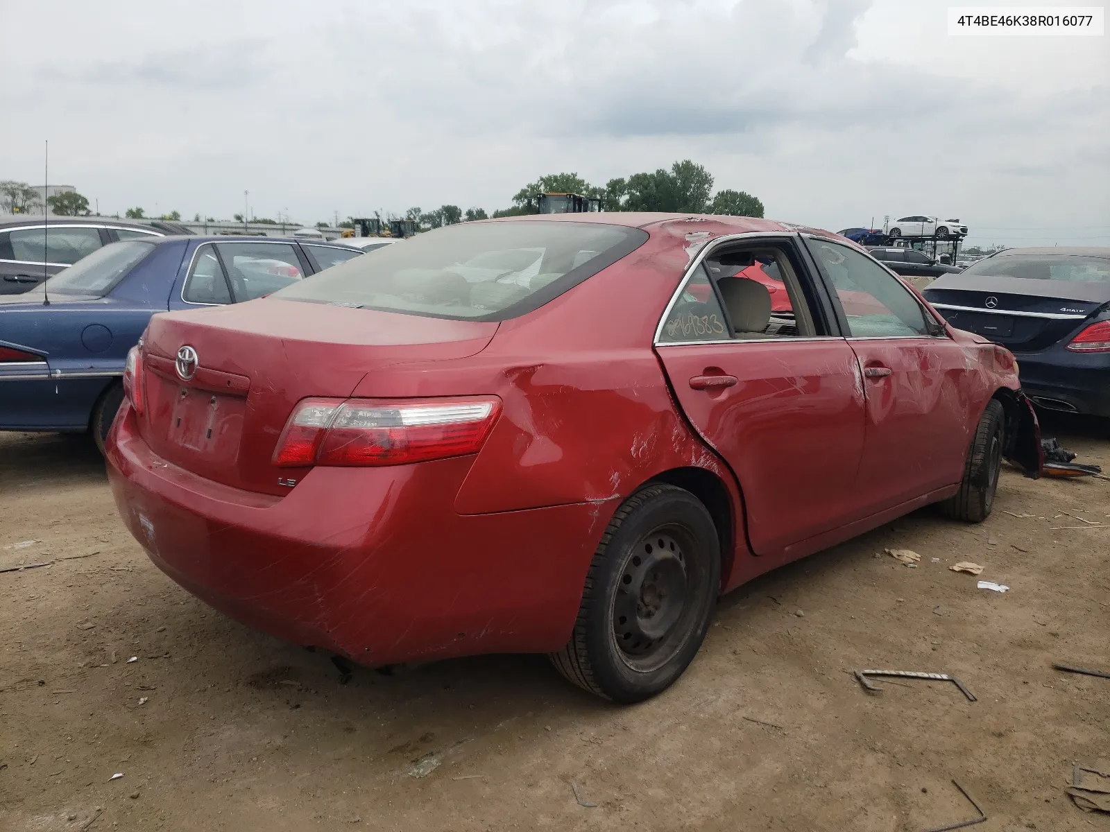 2008 Toyota Camry Ce VIN: 4T4BE46K38R016077 Lot: 56333124