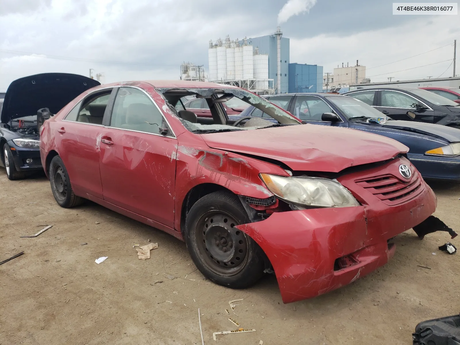 2008 Toyota Camry Ce VIN: 4T4BE46K38R016077 Lot: 56333124