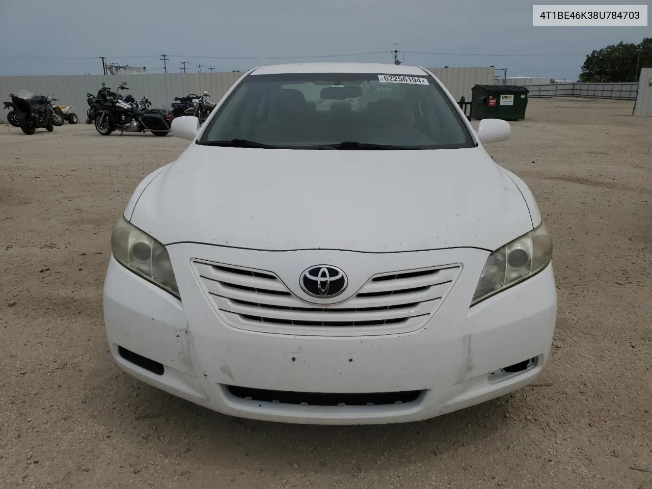 2008 Toyota Camry Ce VIN: 4T1BE46K38U784703 Lot: 62256194