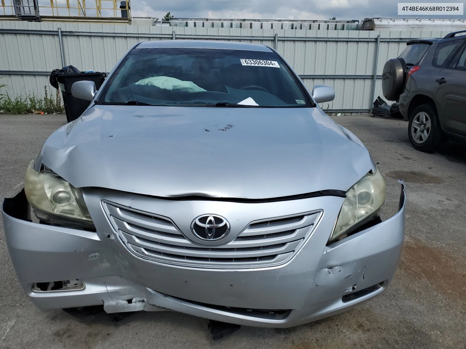 2008 Toyota Camry Ce VIN: 4T4BE46K68R012394 Lot: 63306304