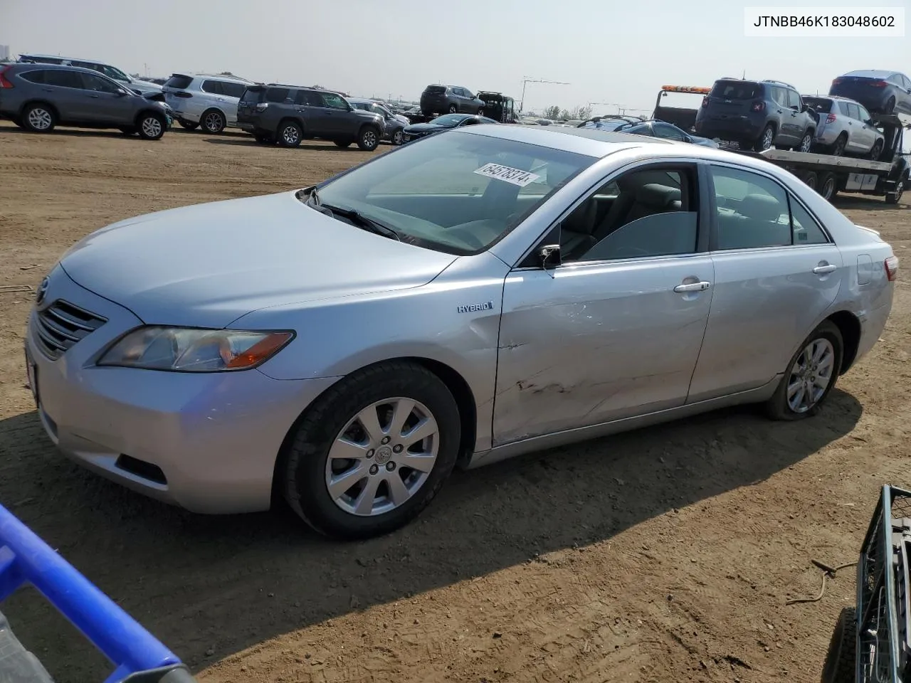 2008 Toyota Camry Hybrid VIN: JTNBB46K183048602 Lot: 64578374