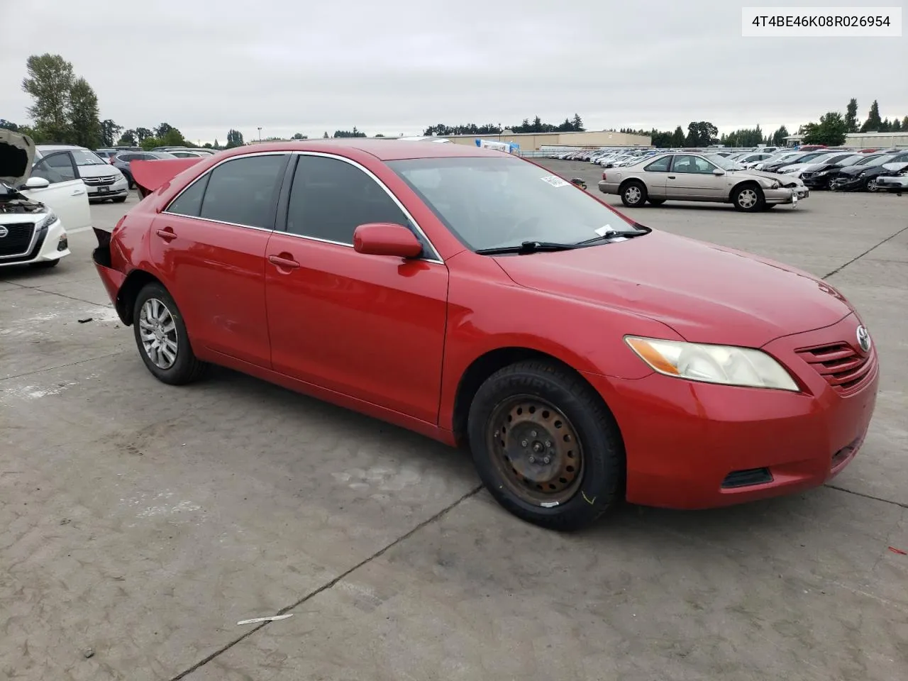 4T4BE46K08R026954 2008 Toyota Camry Ce