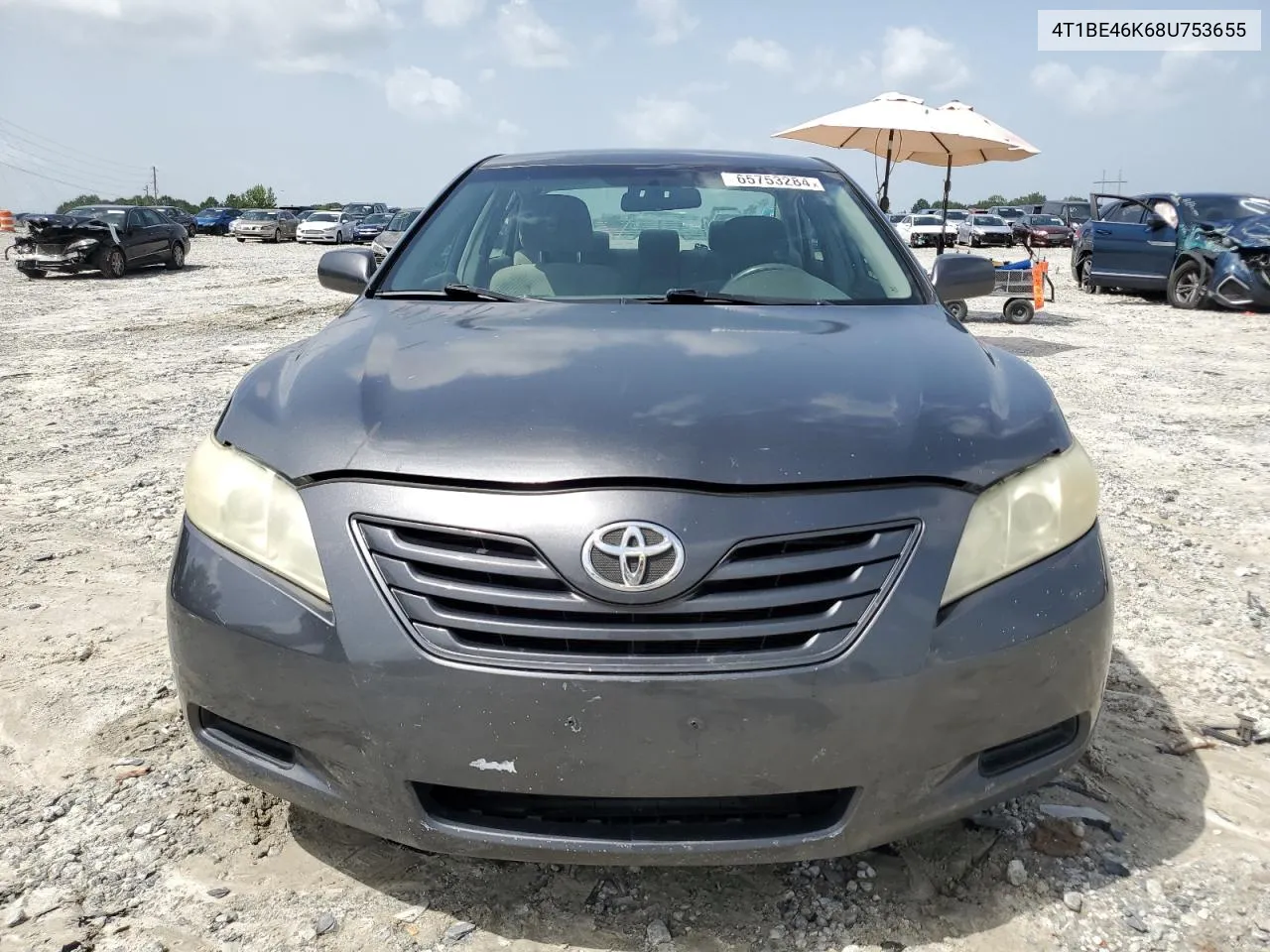 2008 Toyota Camry Ce VIN: 4T1BE46K68U753655 Lot: 65753284