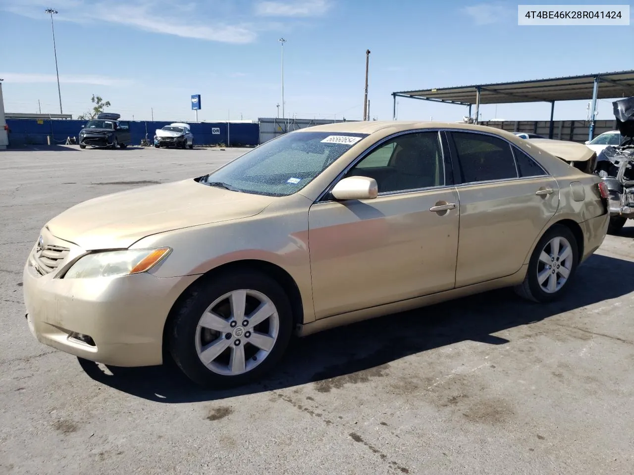 2008 Toyota Camry Ce VIN: 4T4BE46K28R041424 Lot: 66560654