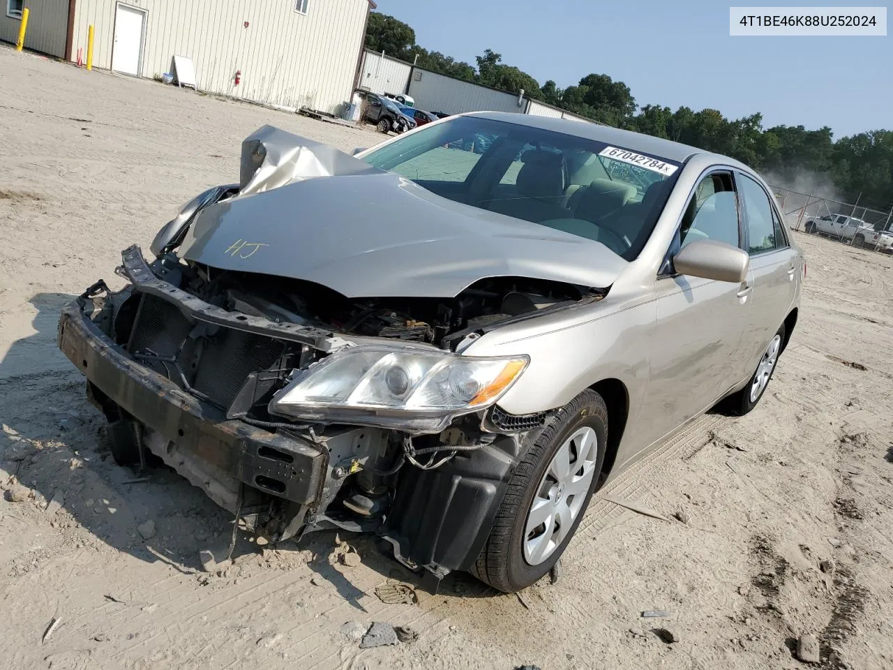 2008 Toyota Camry Ce VIN: 4T1BE46K88U252024 Lot: 67042784