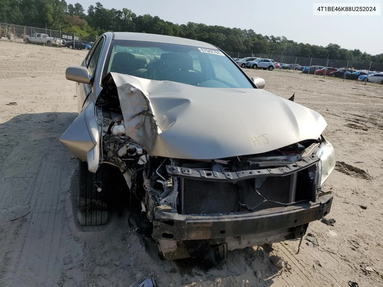 2008 Toyota Camry Ce VIN: 4T1BE46K88U252024 Lot: 67042784