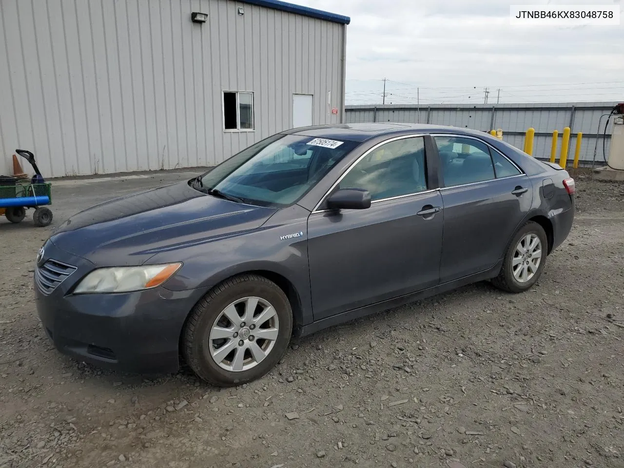 2008 Toyota Camry Hybrid VIN: JTNBB46KX83048758 Lot: 67505174