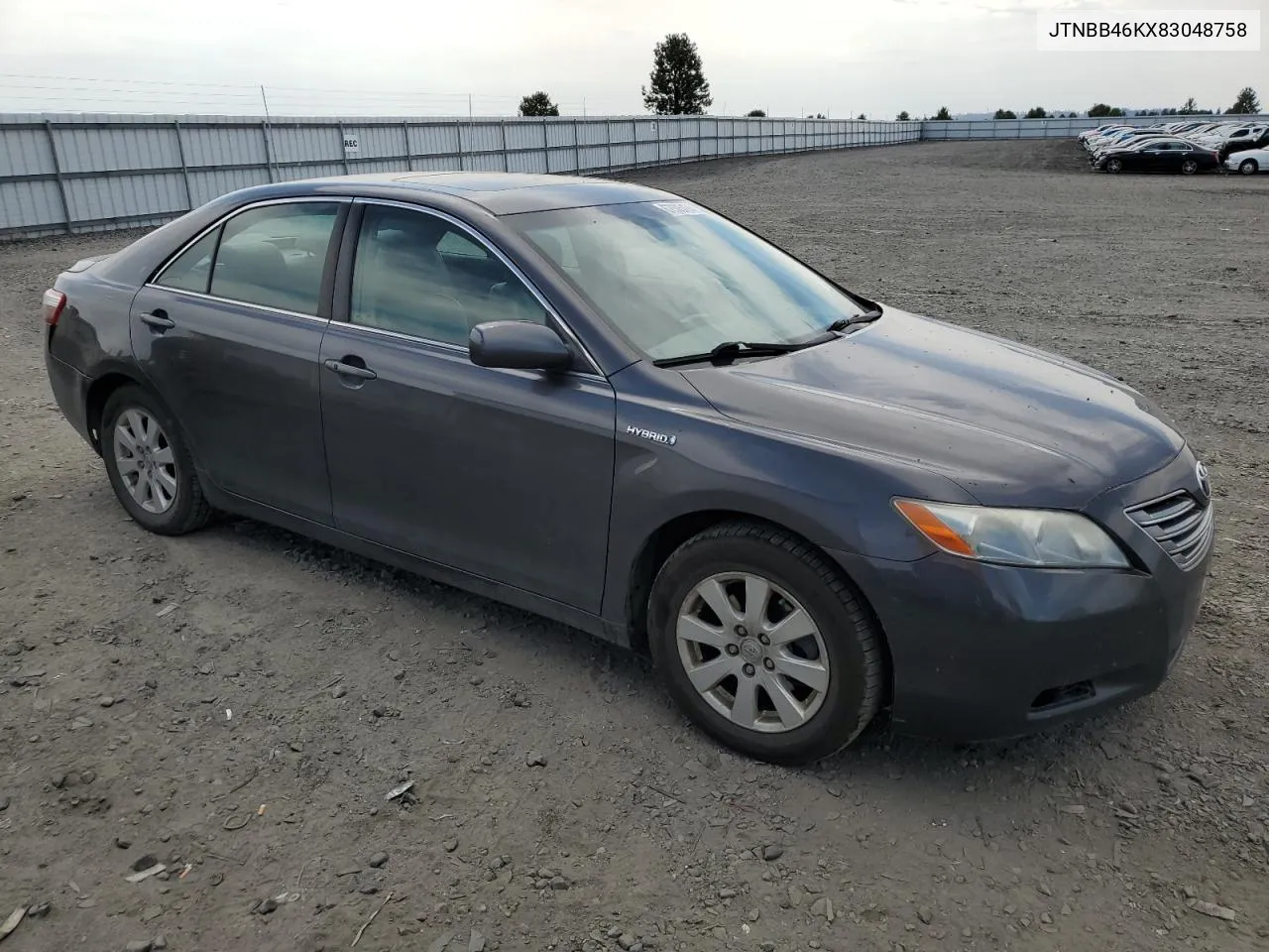 2008 Toyota Camry Hybrid VIN: JTNBB46KX83048758 Lot: 67505174