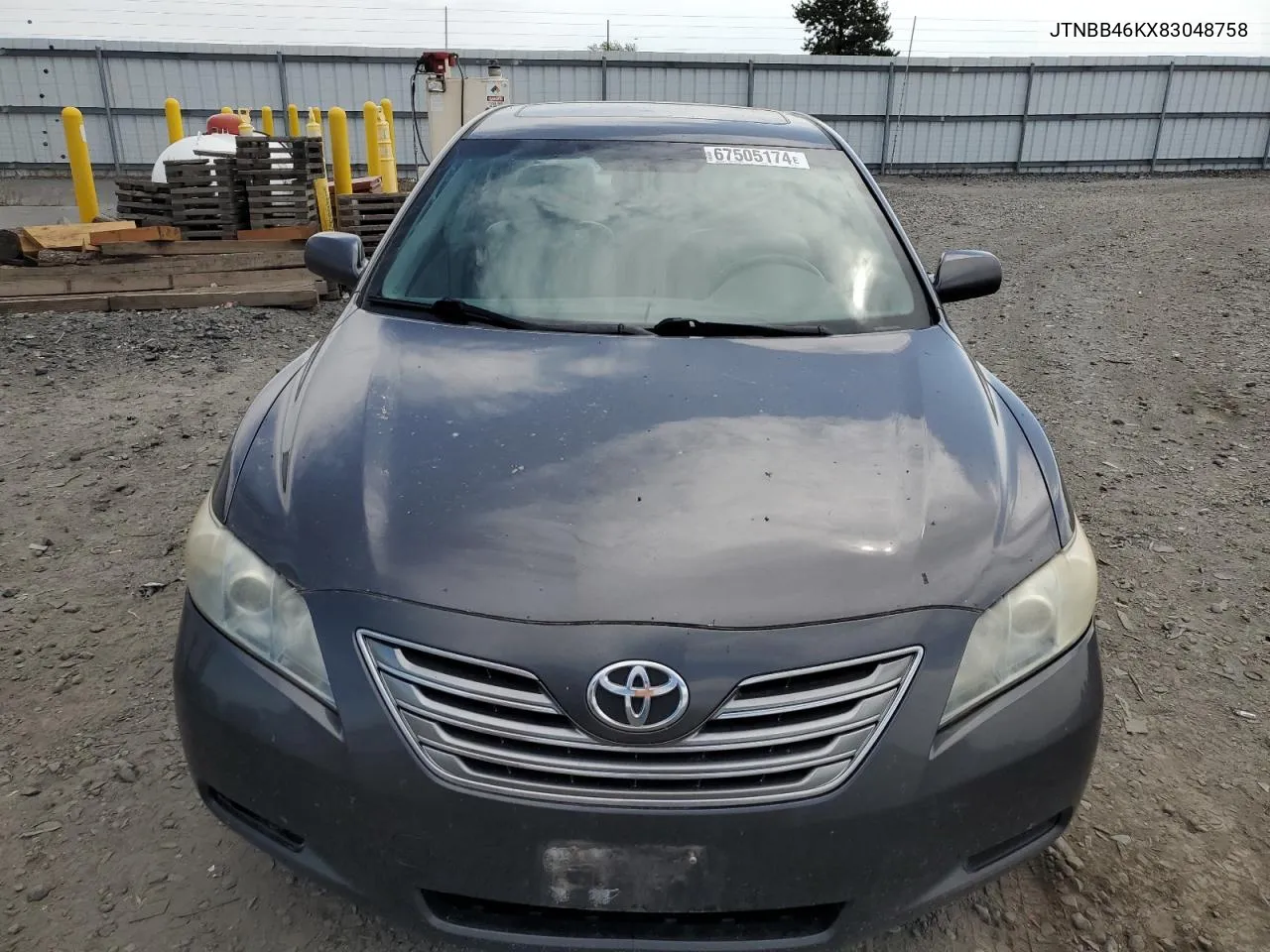 2008 Toyota Camry Hybrid VIN: JTNBB46KX83048758 Lot: 67505174