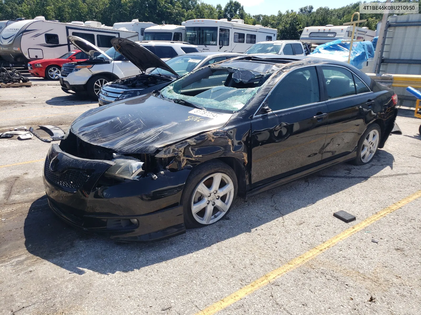 2008 Toyota Camry Ce VIN: 4T1BE46K08U210950 Lot: 67787254