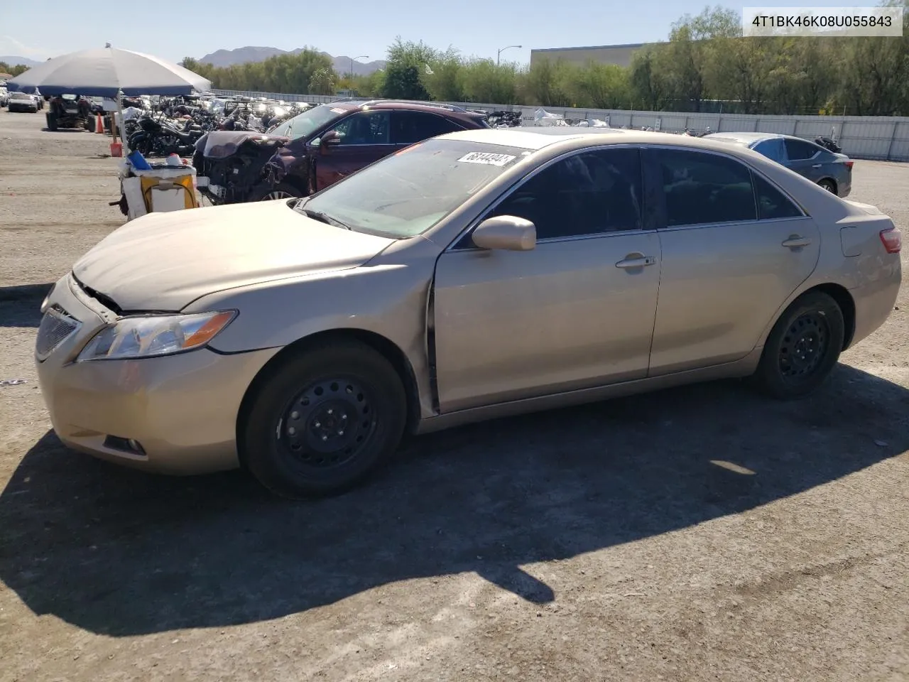 2008 Toyota Camry Le VIN: 4T1BK46K08U055843 Lot: 68144944