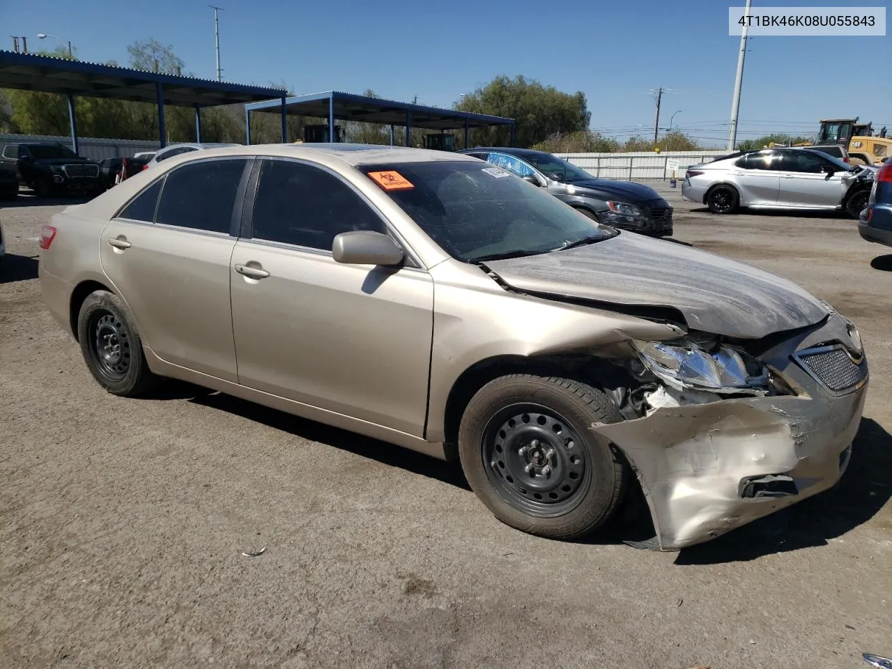 4T1BK46K08U055843 2008 Toyota Camry Le