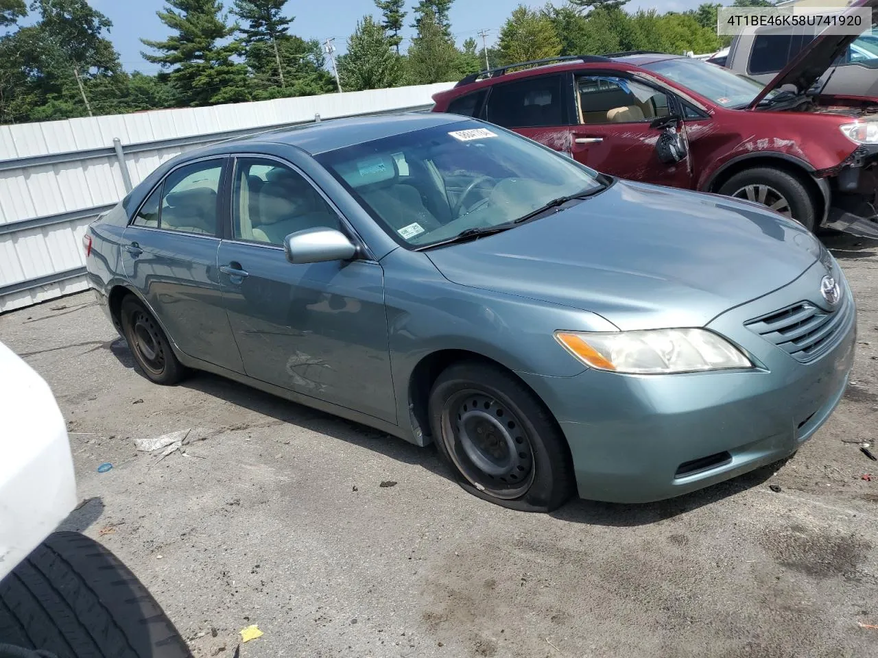 2008 Toyota Camry Ce VIN: 4T1BE46K58U741920 Lot: 68841784