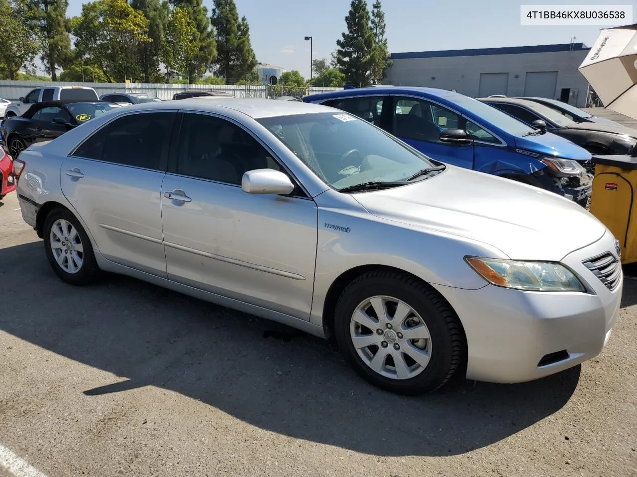 2008 Toyota Camry Hybrid VIN: 4T1BB46KX8U036538 Lot: 69641094