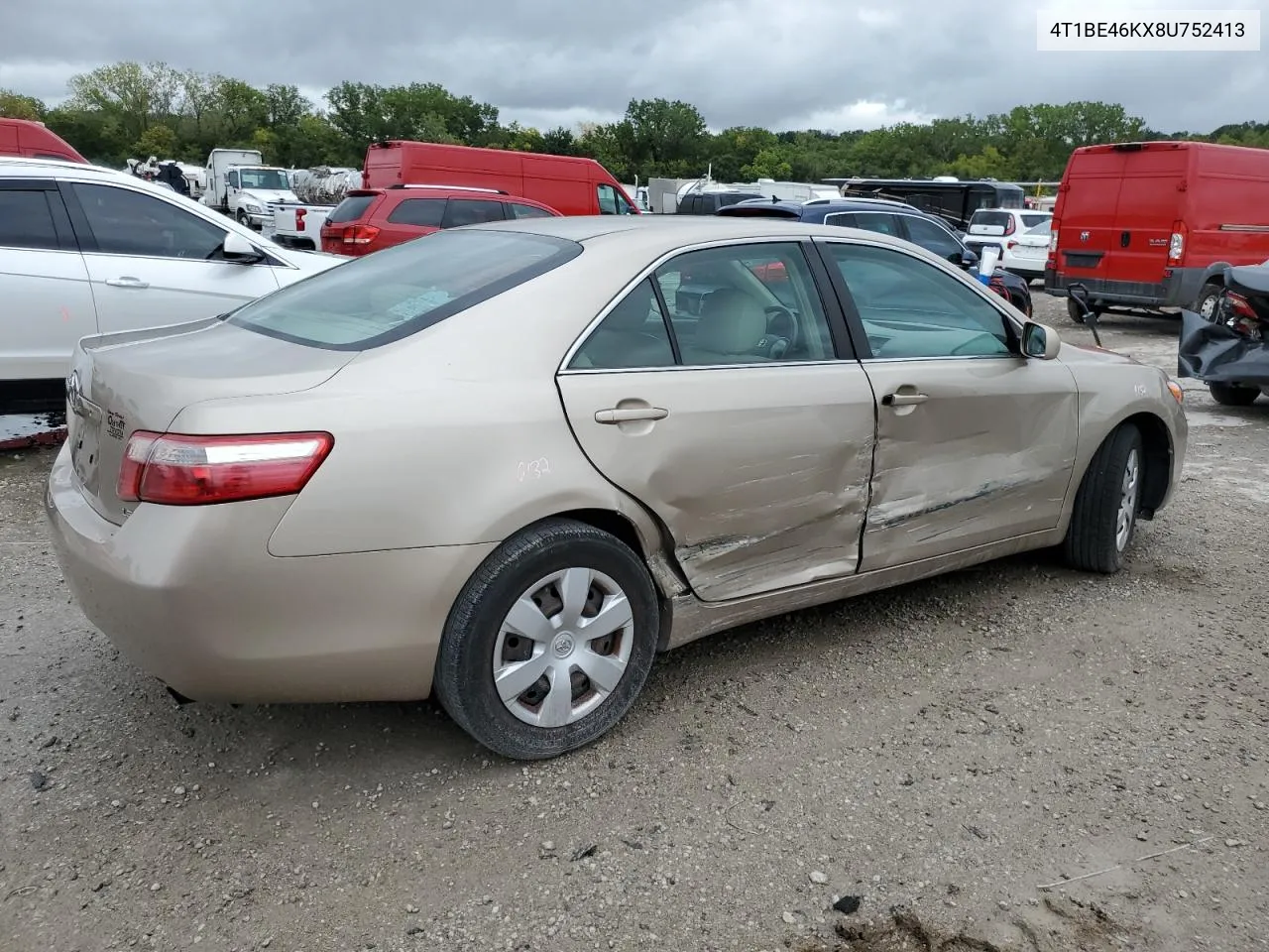 2008 Toyota Camry Ce VIN: 4T1BE46KX8U752413 Lot: 69838294