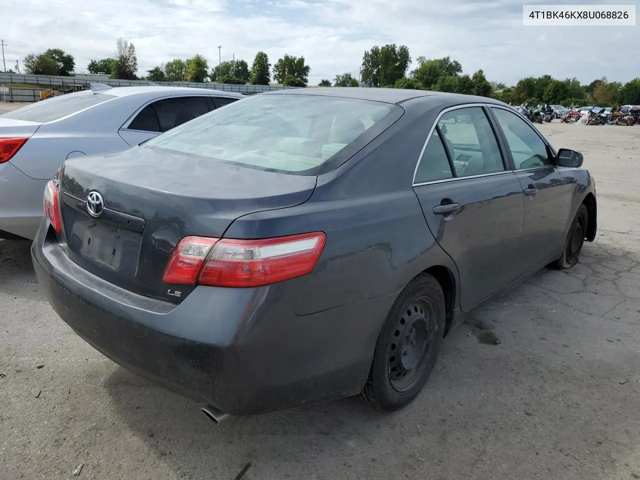 2008 Toyota Camry Le VIN: 4T1BK46KX8U068826 Lot: 69939674