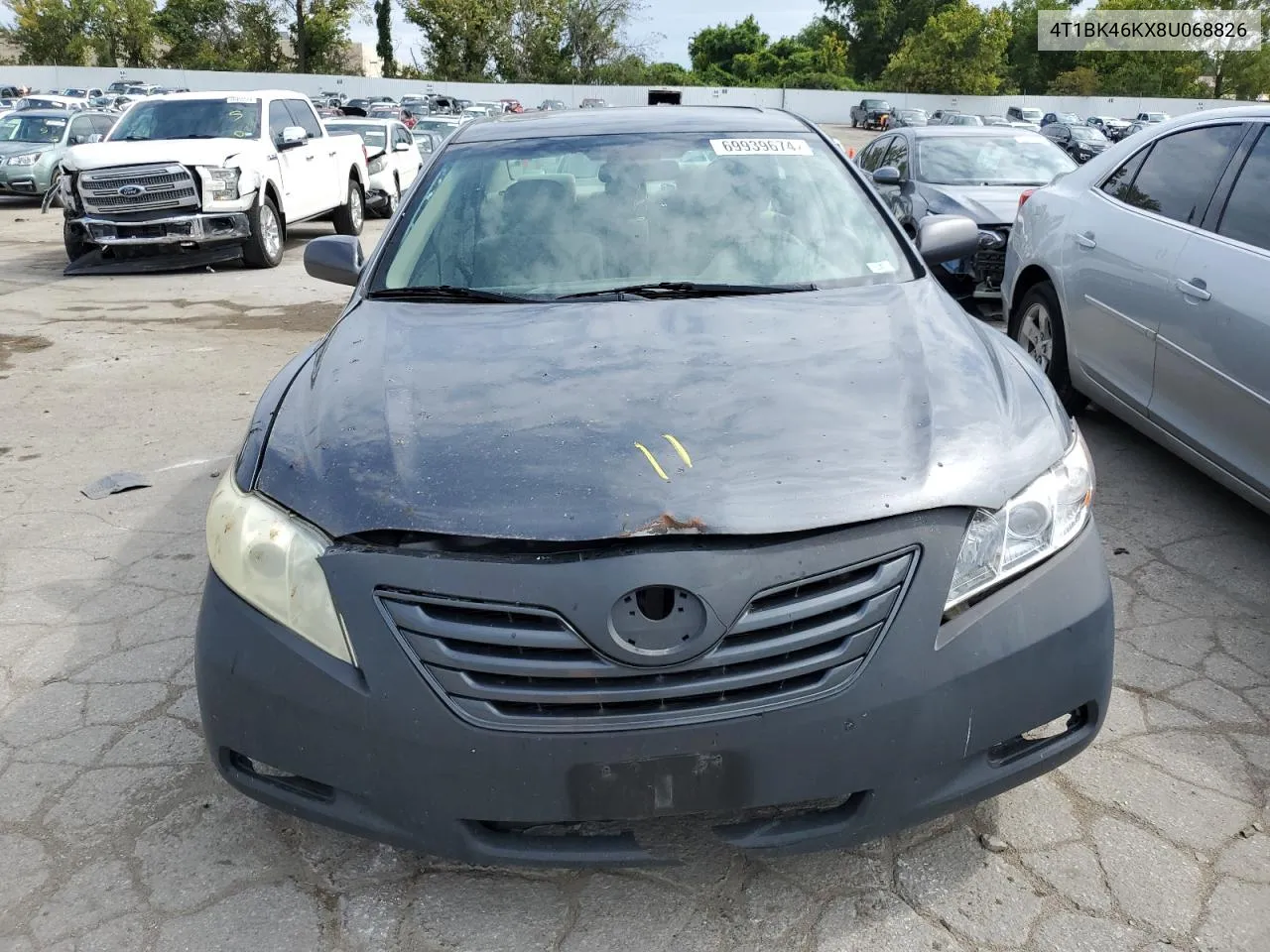 2008 Toyota Camry Le VIN: 4T1BK46KX8U068826 Lot: 69939674