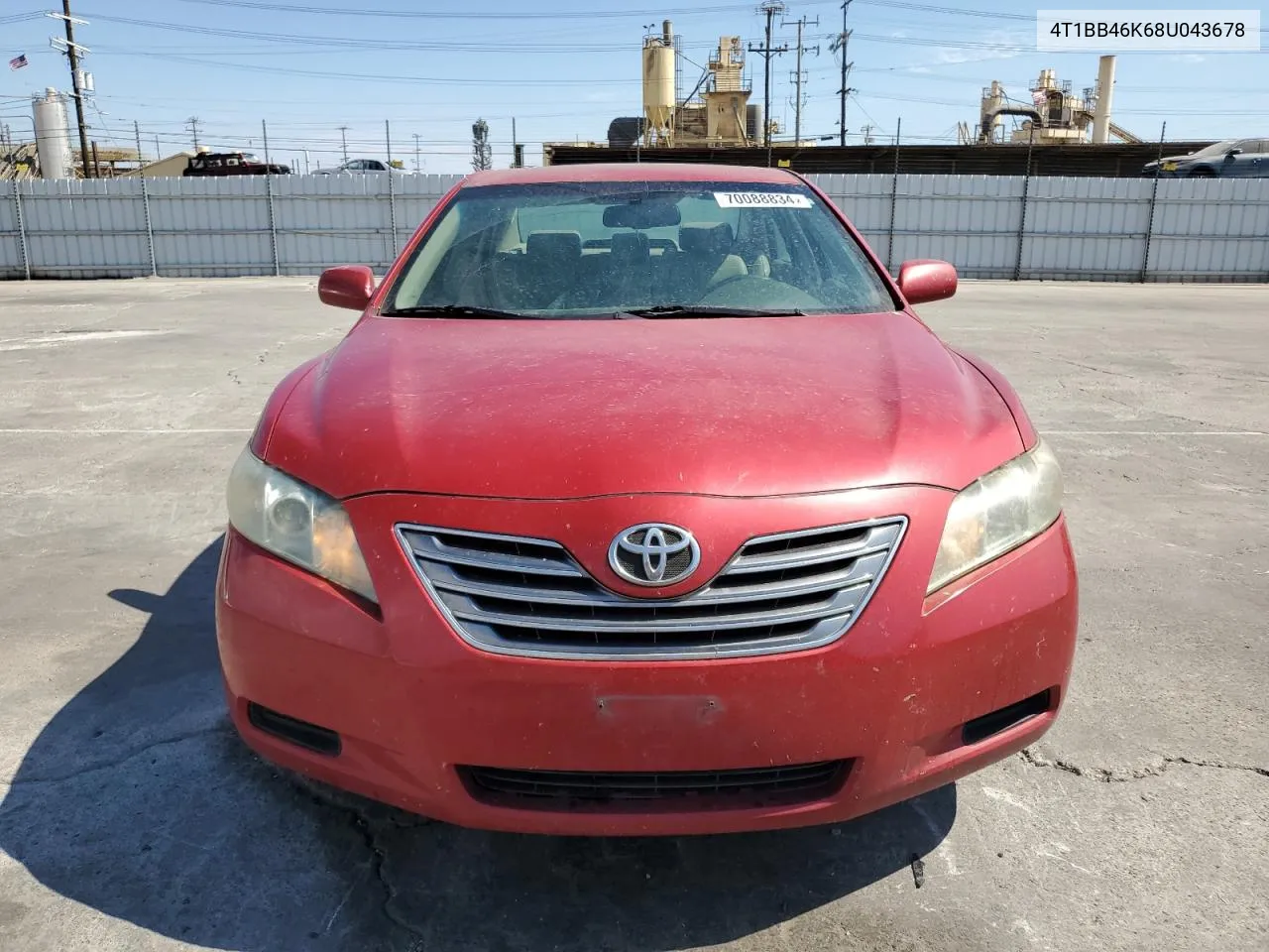 2008 Toyota Camry Hybrid VIN: 4T1BB46K68U043678 Lot: 70088834