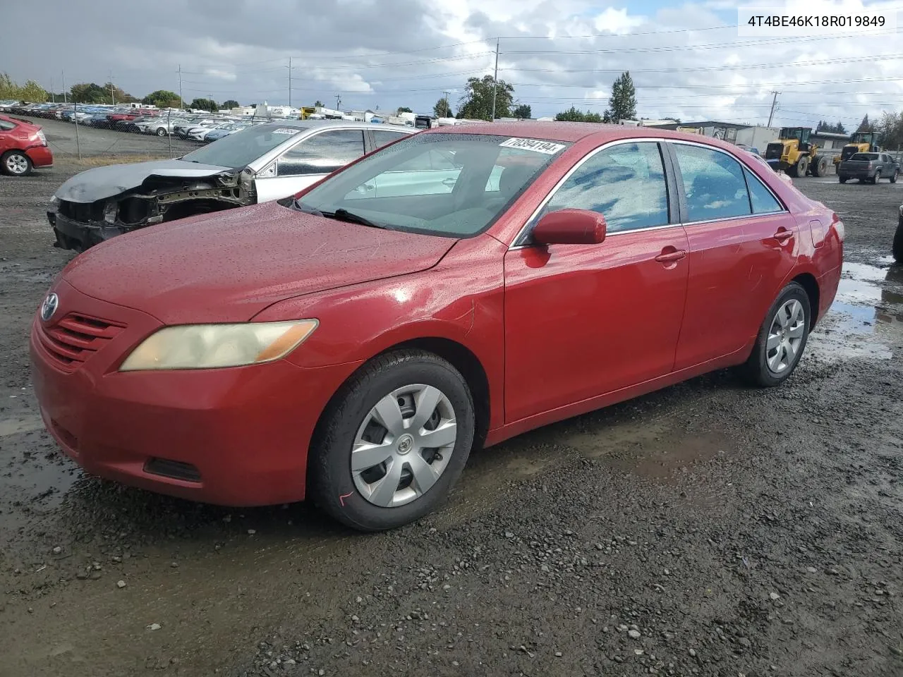 2008 Toyota Camry Ce VIN: 4T4BE46K18R019849 Lot: 70394194