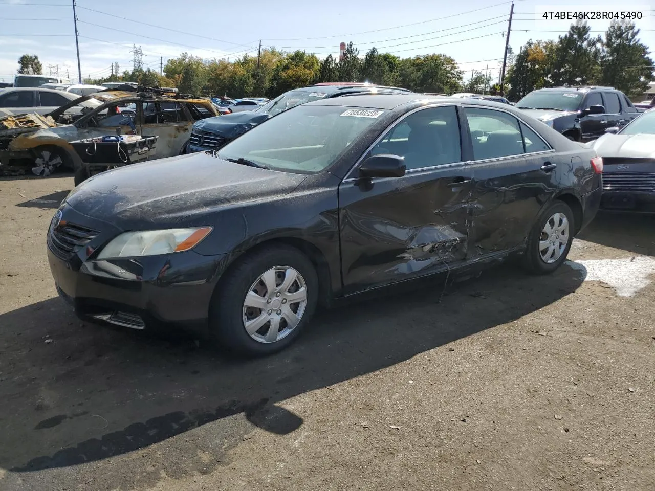 2008 Toyota Camry Ce VIN: 4T4BE46K28R045490 Lot: 70530223