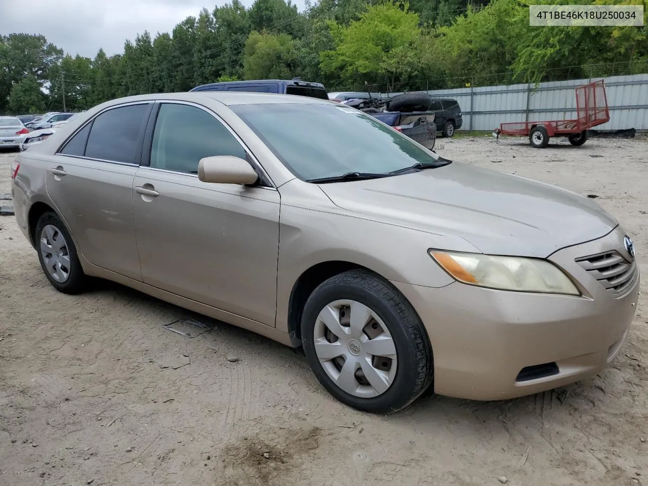 2008 Toyota Camry Ce VIN: 4T1BE46K18U250034 Lot: 70673924