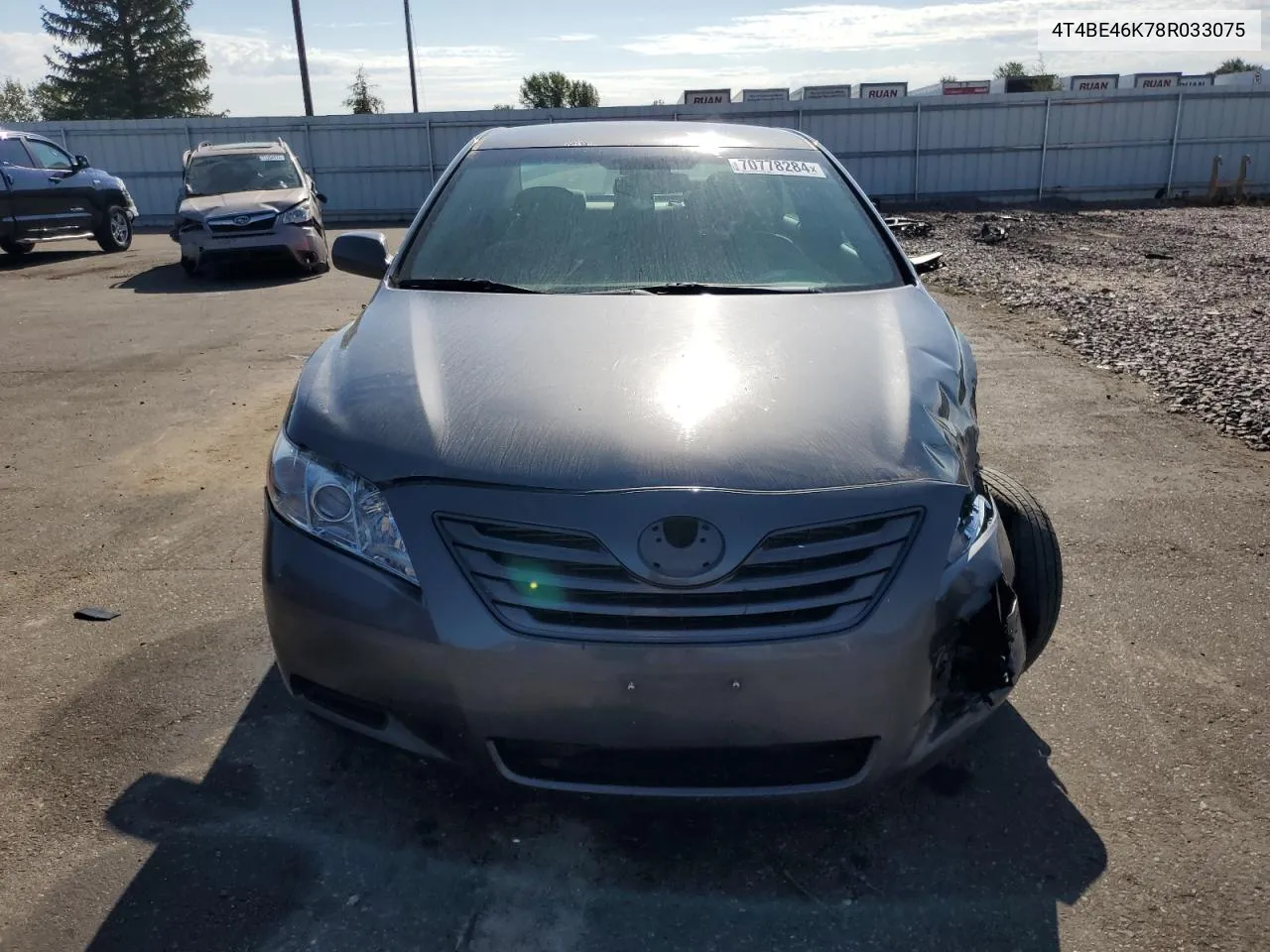 2008 Toyota Camry Ce VIN: 4T4BE46K78R033075 Lot: 70778284