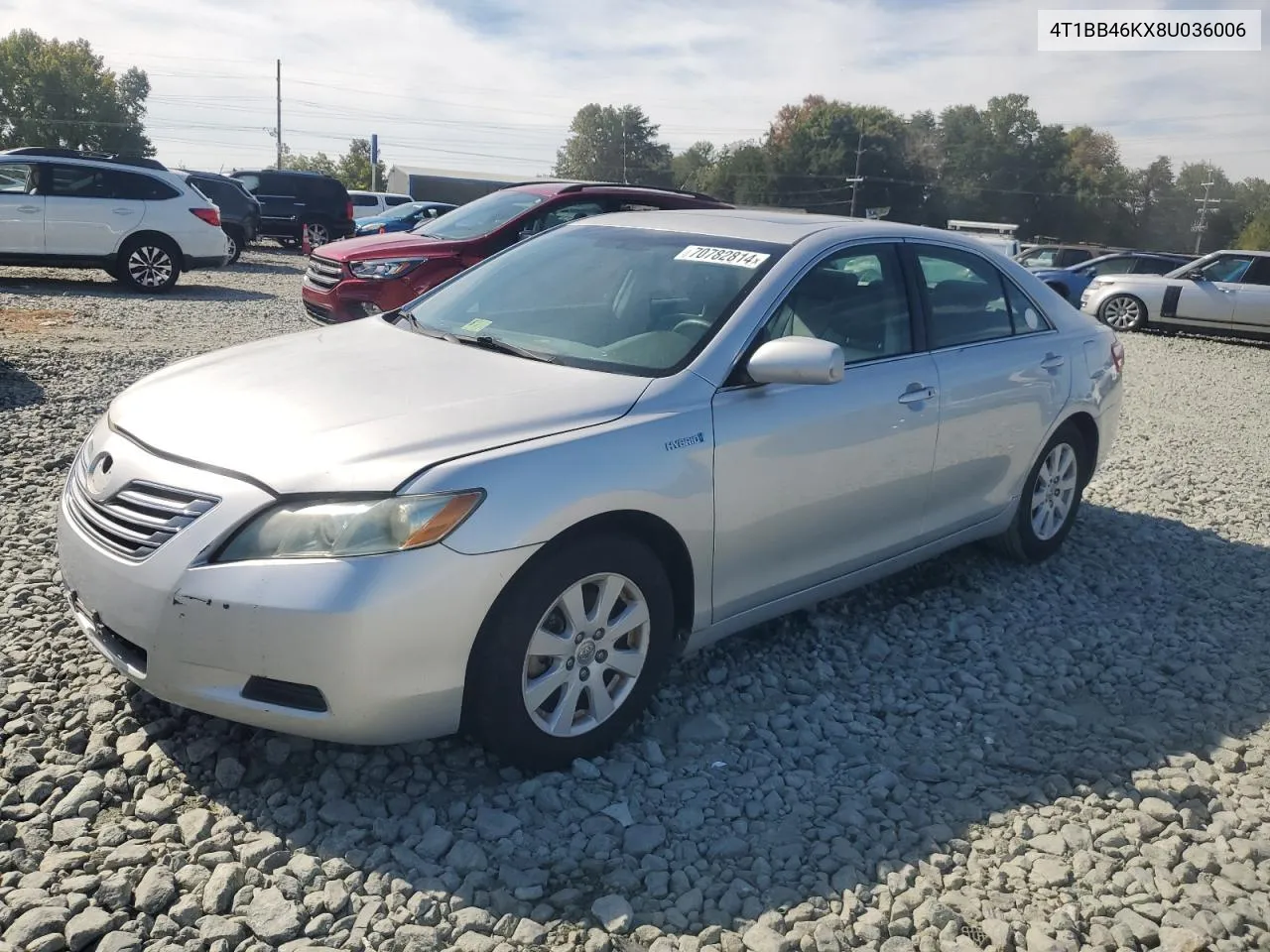 2008 Toyota Camry Hybrid VIN: 4T1BB46KX8U036006 Lot: 70782814