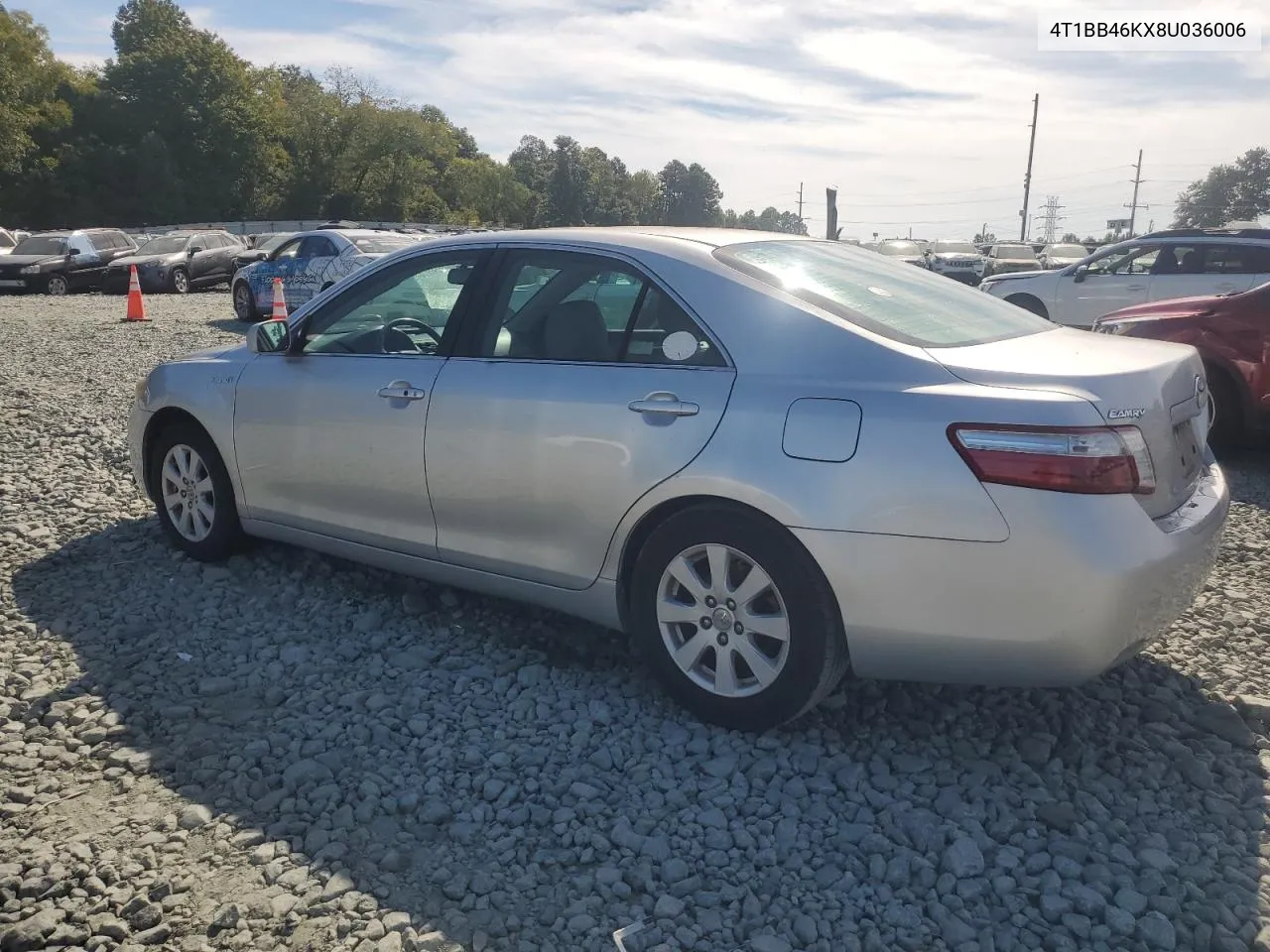 2008 Toyota Camry Hybrid VIN: 4T1BB46KX8U036006 Lot: 70782814