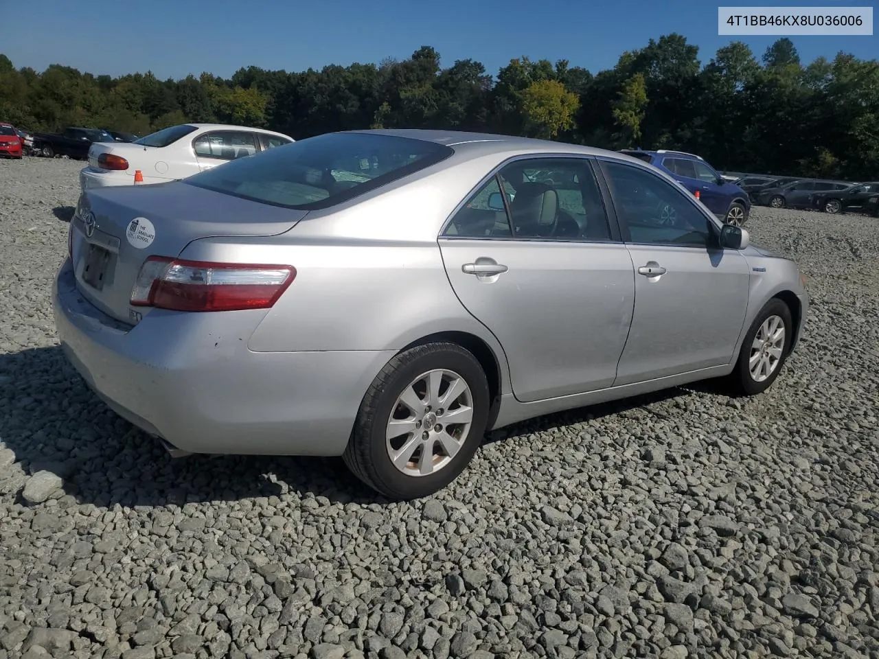 2008 Toyota Camry Hybrid VIN: 4T1BB46KX8U036006 Lot: 70782814