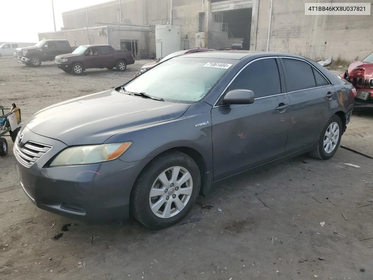 2008 Toyota Camry Hybrid VIN: 4T1BB46KX8U037821 Lot: 71061404