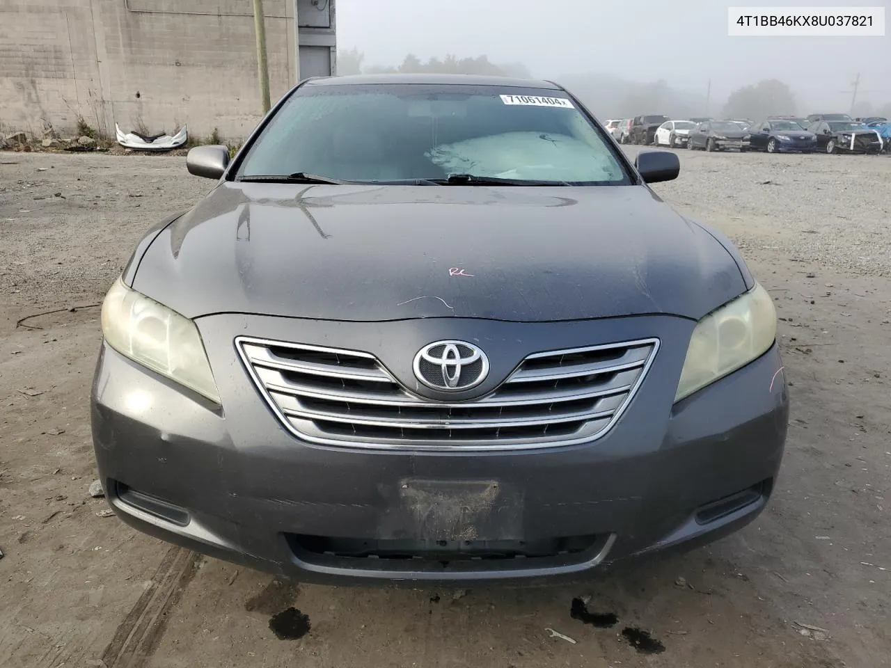 2008 Toyota Camry Hybrid VIN: 4T1BB46KX8U037821 Lot: 71061404