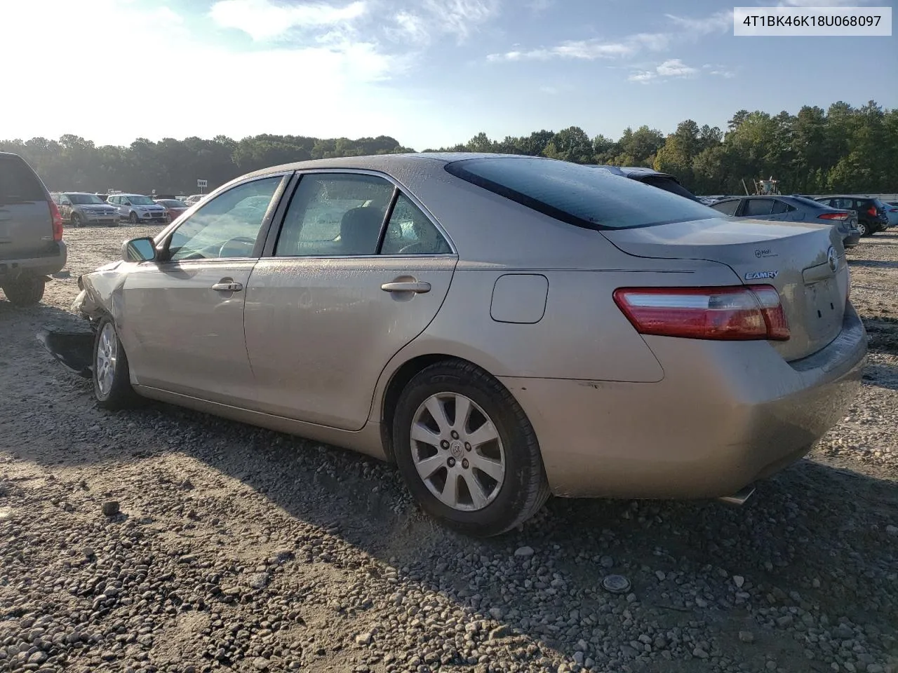 2008 Toyota Camry Le VIN: 4T1BK46K18U068097 Lot: 71211214