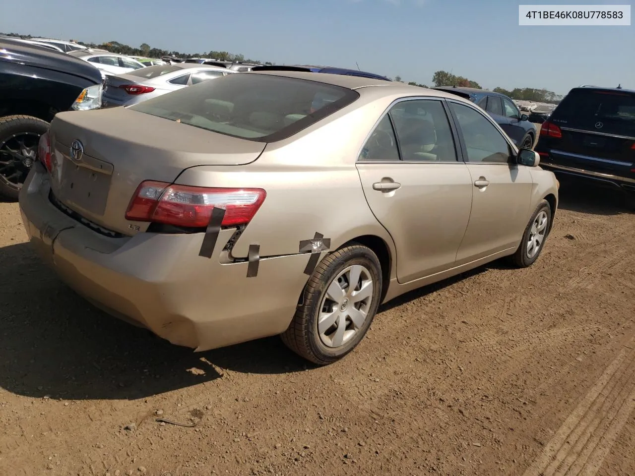 2008 Toyota Camry Ce VIN: 4T1BE46K08U778583 Lot: 71241214