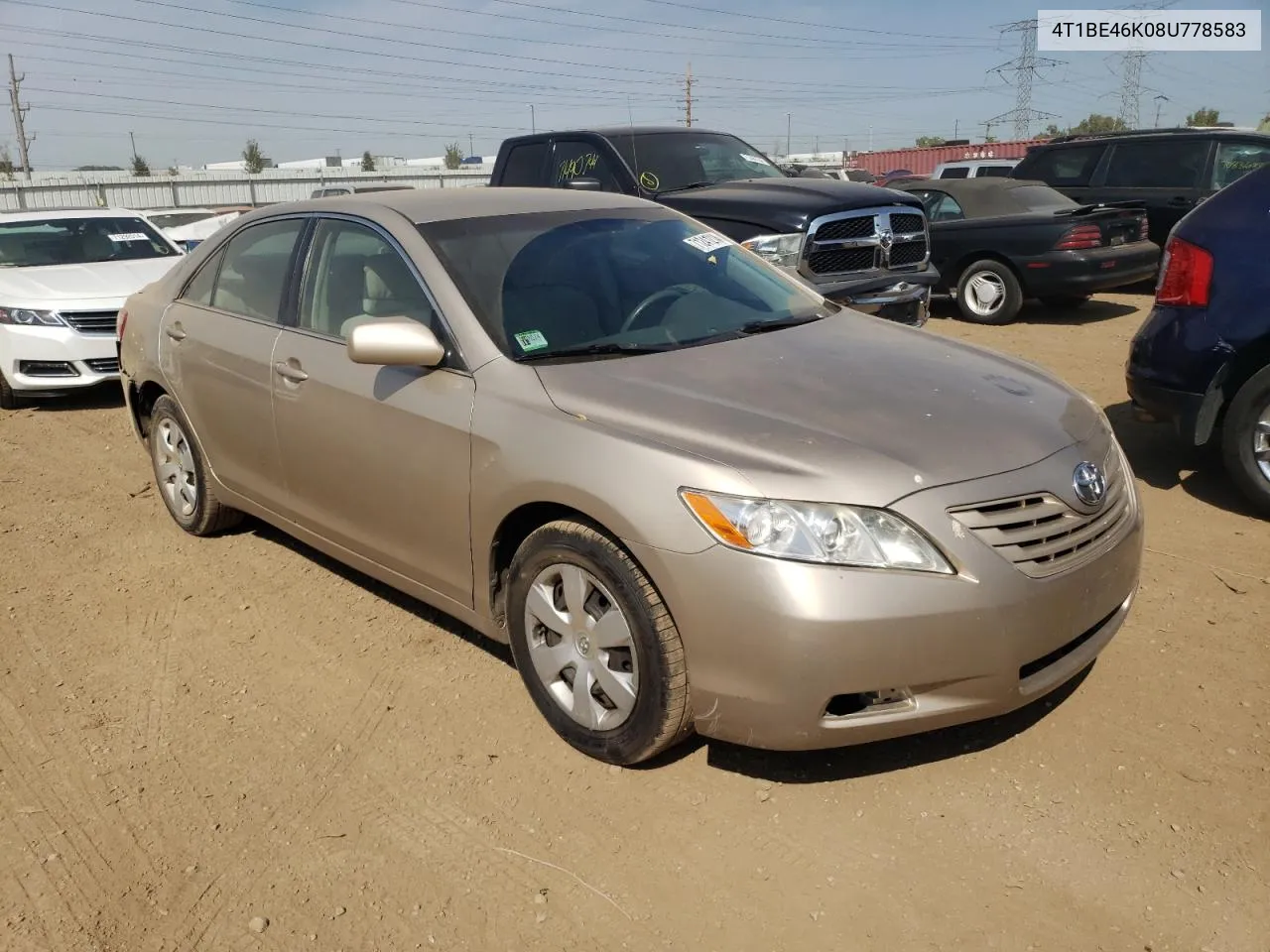 4T1BE46K08U778583 2008 Toyota Camry Ce