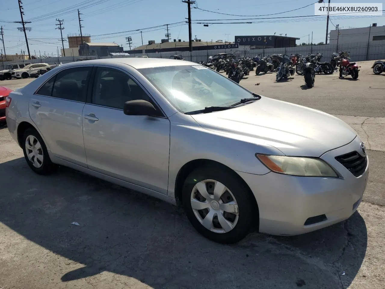 4T1BE46KX8U260903 2008 Toyota Camry Ce