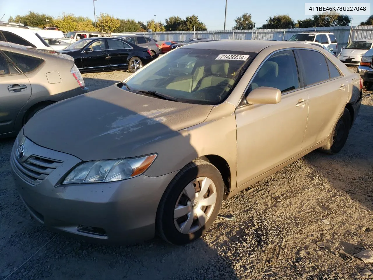 4T1BE46K78U227048 2008 Toyota Camry Ce