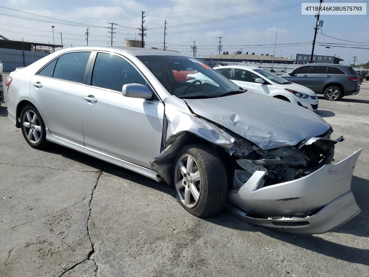 4T1BK46K38U575793 2008 Toyota Camry Le