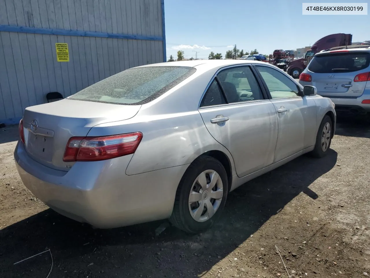 2008 Toyota Camry Ce VIN: 4T4BE46KX8R030199 Lot: 71873584