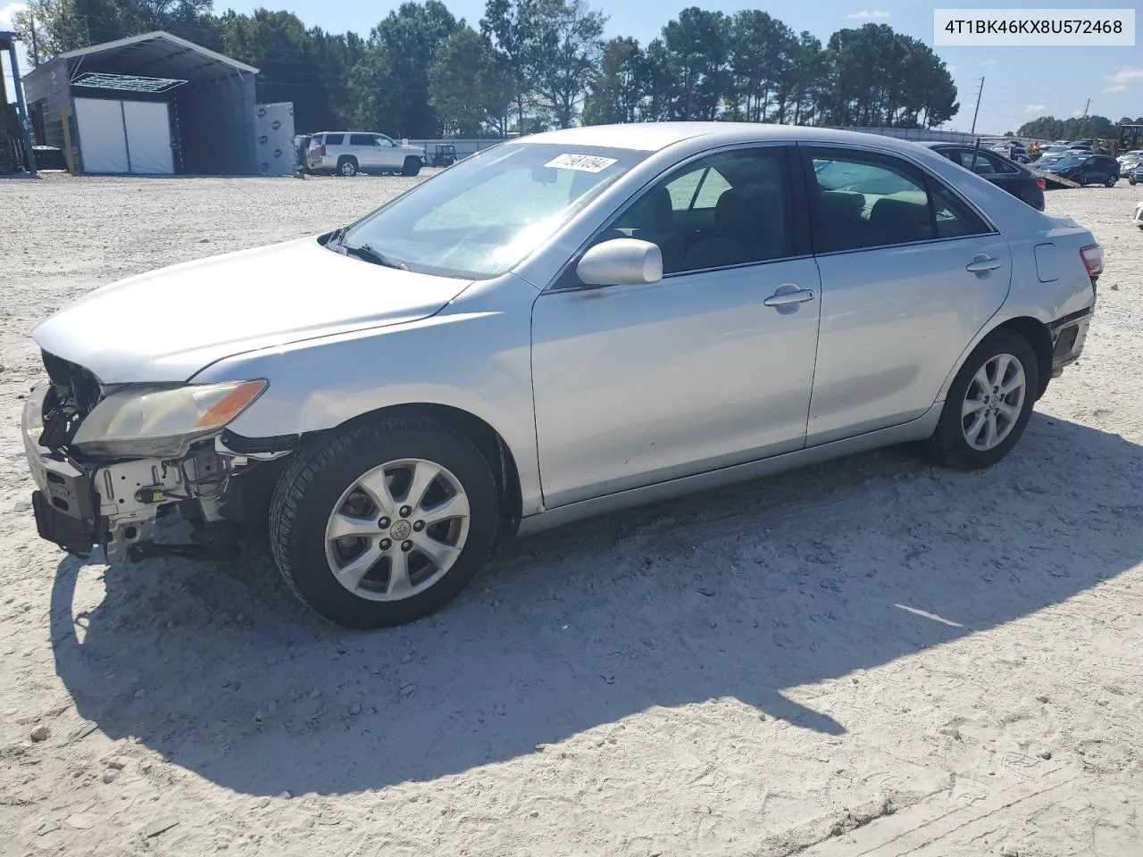 4T1BK46KX8U572468 2008 Toyota Camry Le