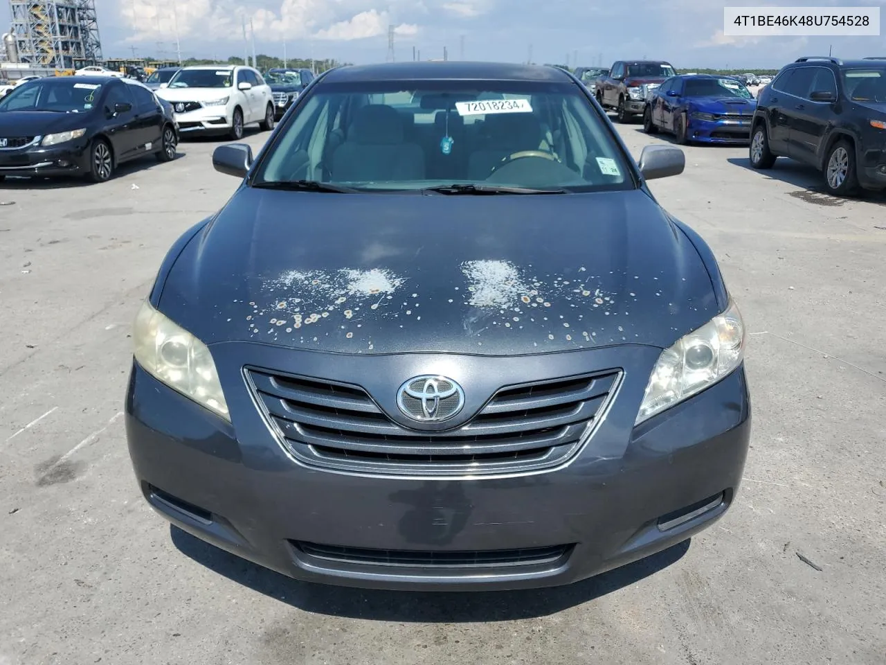 2008 Toyota Camry Ce VIN: 4T1BE46K48U754528 Lot: 72018234