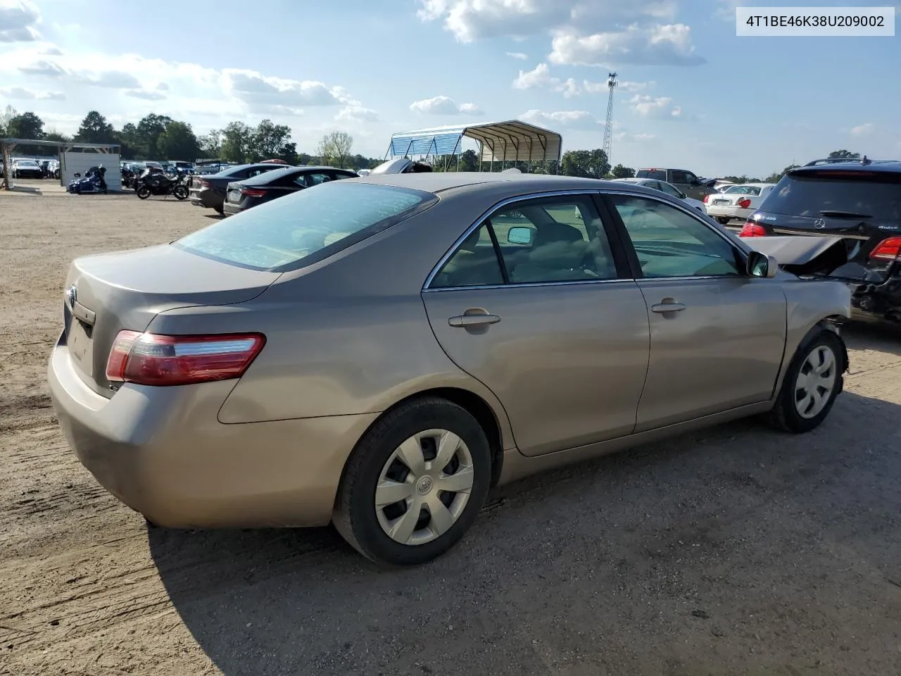 2008 Toyota Camry Ce VIN: 4T1BE46K38U209002 Lot: 72019684