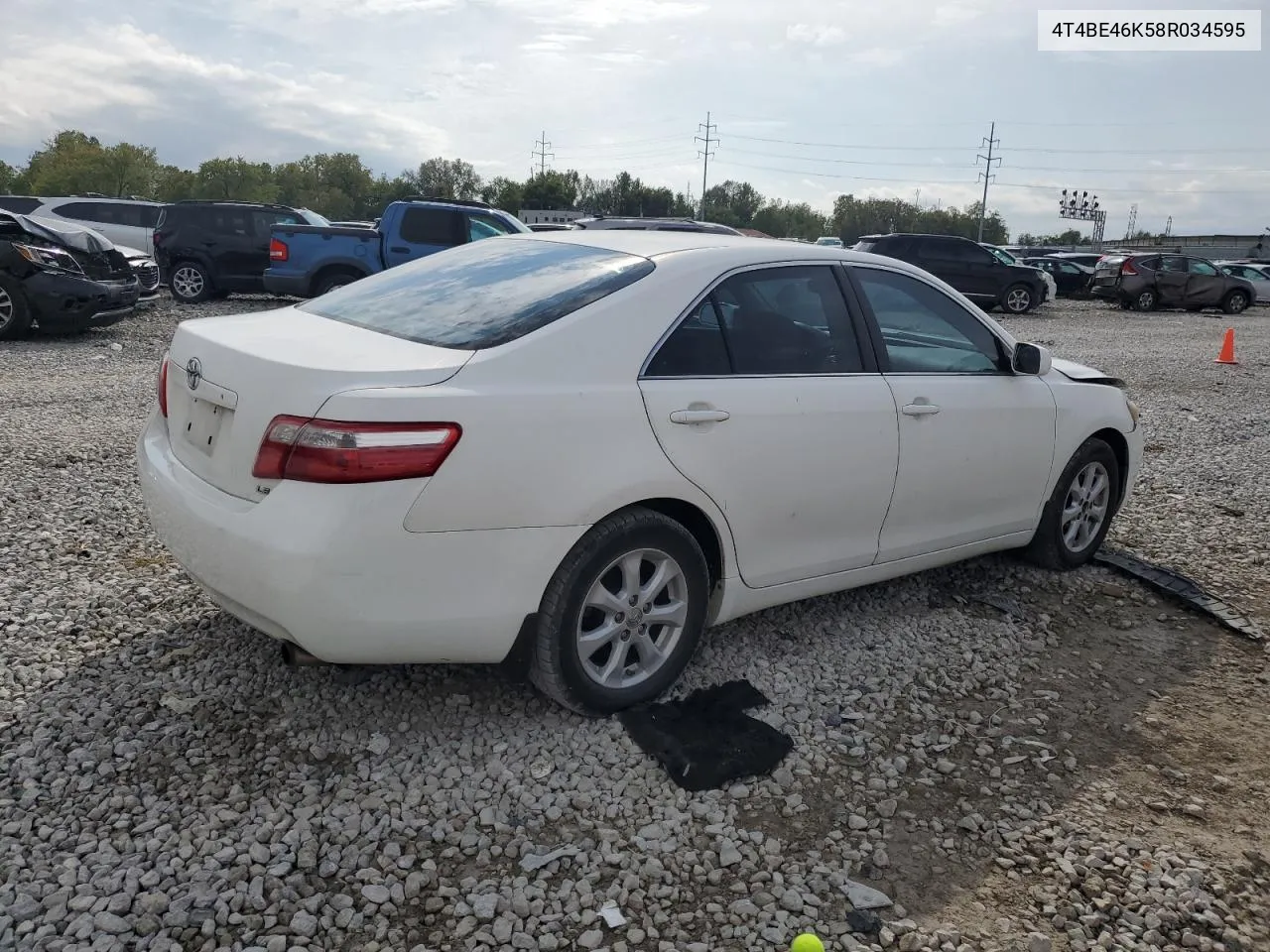 2008 Toyota Camry Ce VIN: 4T4BE46K58R034595 Lot: 72136584