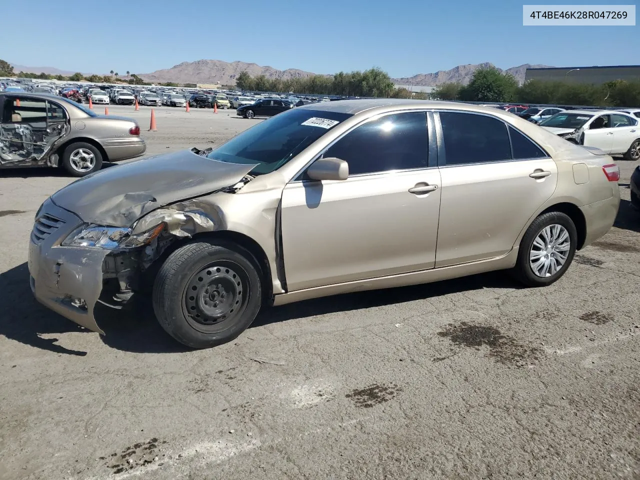 2008 Toyota Camry Ce VIN: 4T4BE46K28R047269 Lot: 72226774